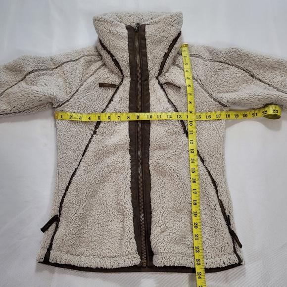 Kuhl Jacket Adult Small Beige FLIGHT Pile Fleece Packable Hood Coat Full… - Picture 7 of 12